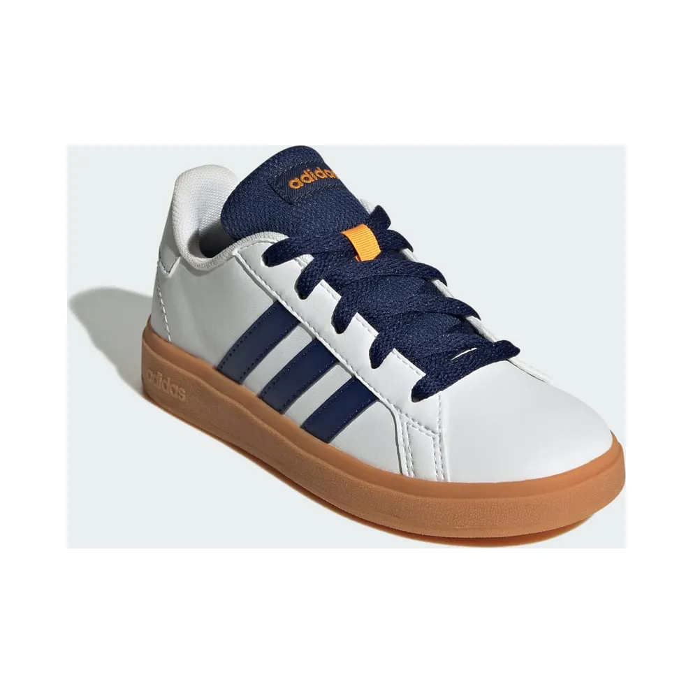 Adidas Grand Court Lifestyle Tennis Lace-Up Cloud White / Dark Blue / Gum (JI0969)