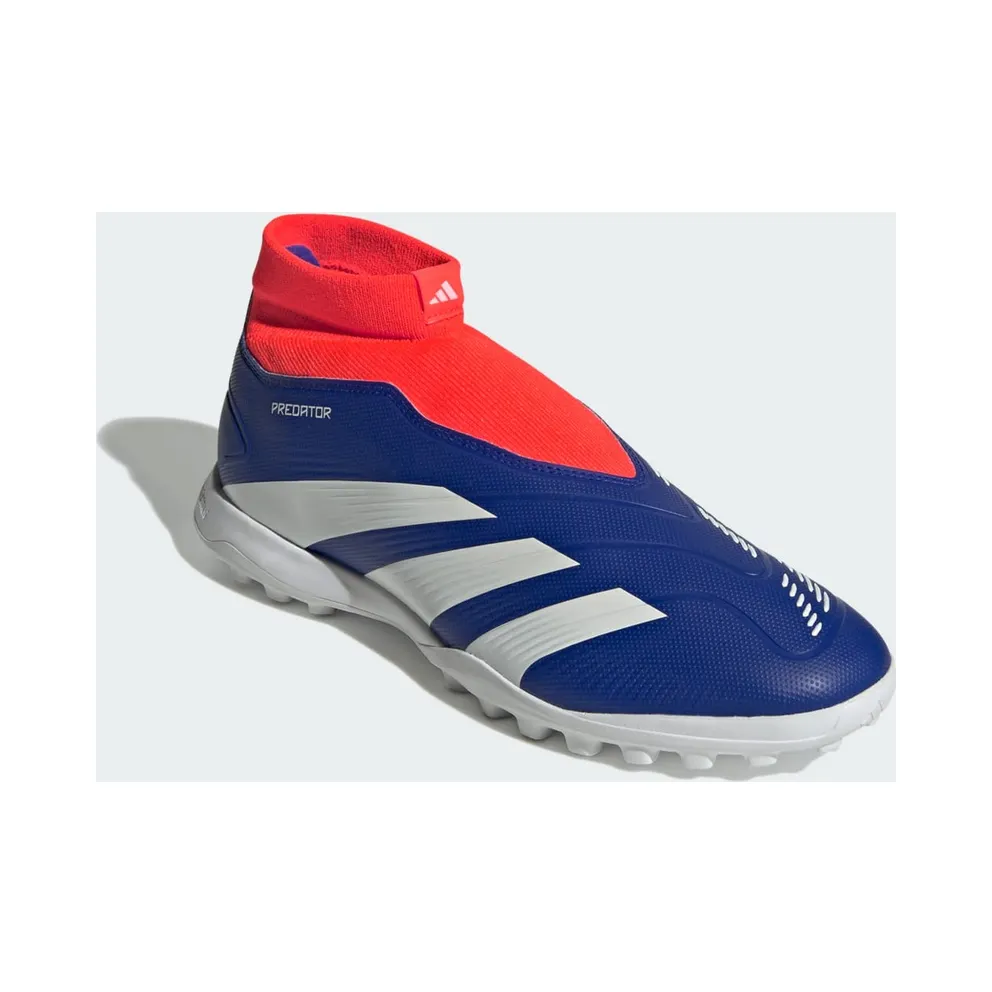 adidas Predator League Laceless Turf Lucid Blue Cloud White Solar Red (IF6385)