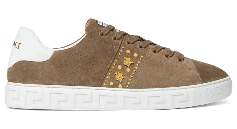 Versace Sneakers met Greca-patroon – Bruin (10144601A16584)