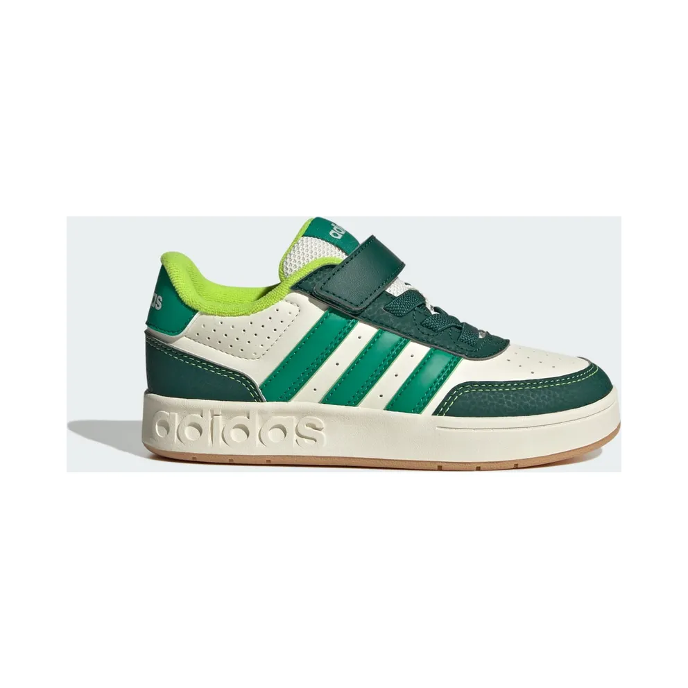Adidas Breakbase Kids Off White / Collegiate Green / Court Green (JR0206)
