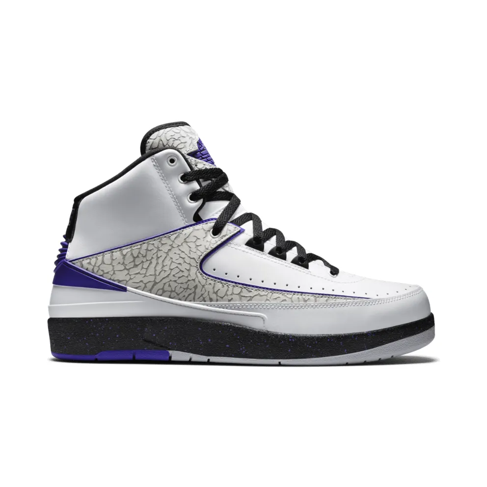 Jordan 2 Retro Dark Concord White/Concord-Black (385475-153)