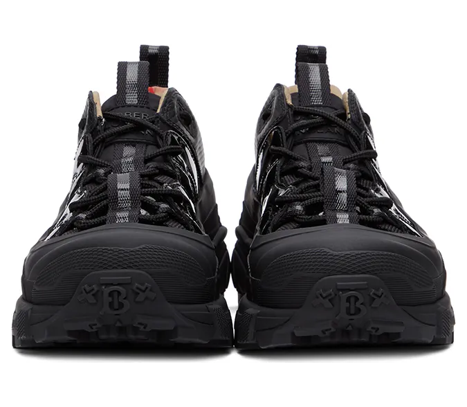Burberry Black Patent Arthur Sneakers (8035440) (2)