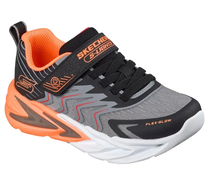 Skechers S-Lights: Flex-Glow Ultra – Prism-Pacer Sneaker Black/Houtskool