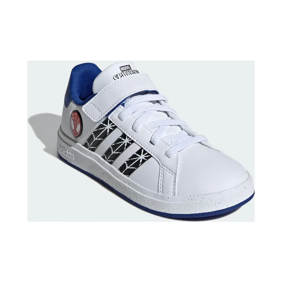 adidas Marvel’s Spider-Man Grand Court Kids’ Shoes Cloud White / Core Black / Royal Blue (IF0925)
