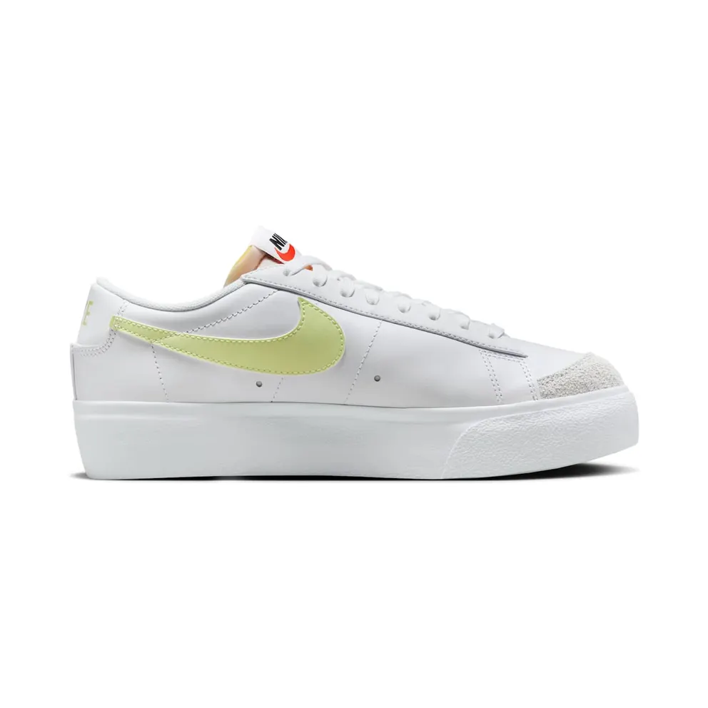 Nike BLAZER LOW PLATFORM “WHITE LIFE LIME” (DJ0292-115)