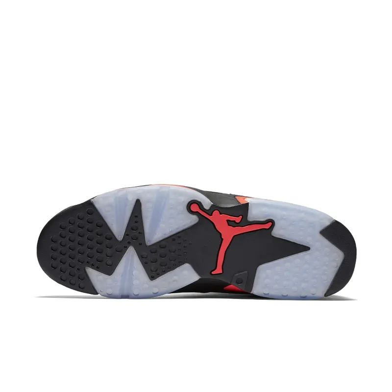 Air Jordan Nike AJ 6 VI Retro Infrared Black (JUMPMAN) (2014) (384664-023)