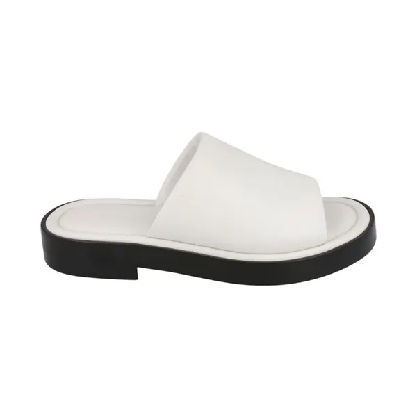Ferragamo Giunone Leather Slides White (021258-761849-M)