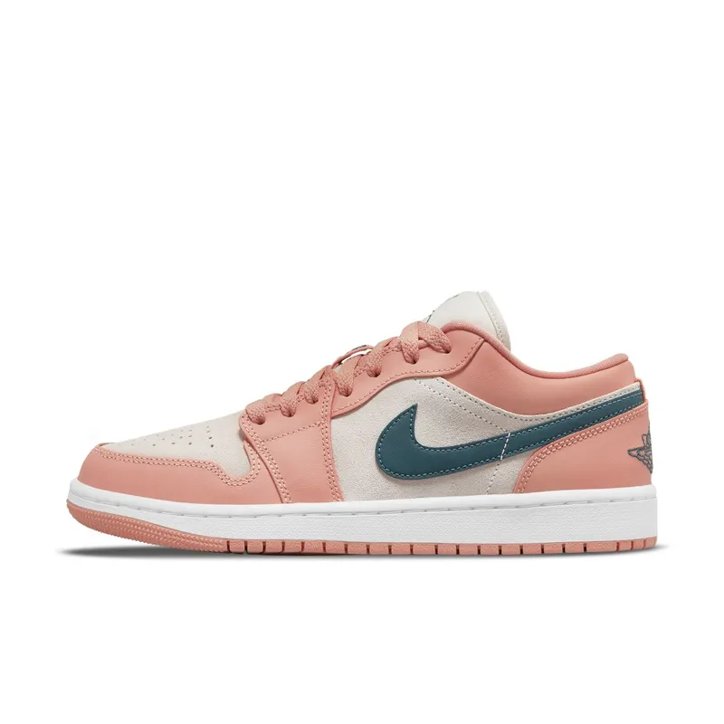 Air Jordan 1 Low Light Madder Root – “Coral Pink / Dark Teal / White” (DC0774-800)