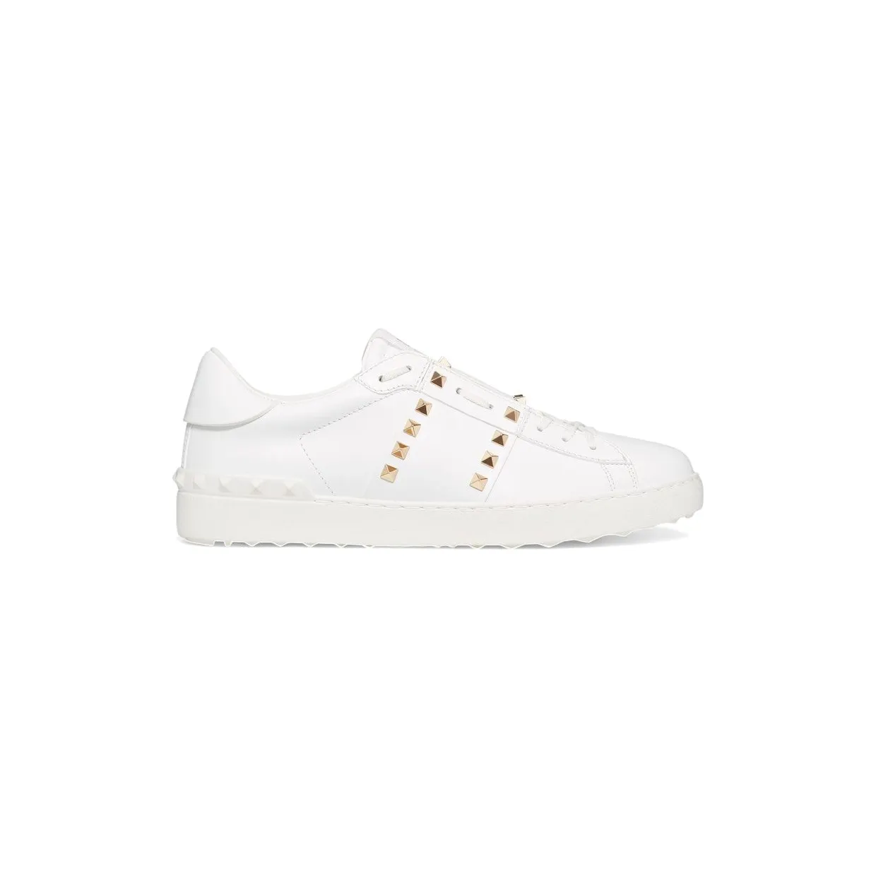 Valentino Garavani Rockstud Untitled White Platinum-finish Stud (YS0931BHS_0BO)