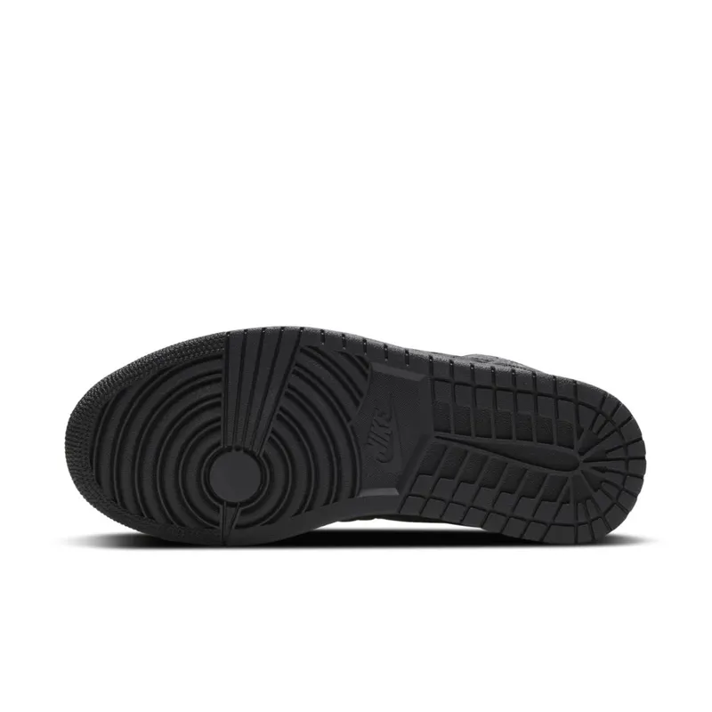 Air Jordan 1 Mid SE ‘Black Quilted’ Black/Black/White (DB6078-001)