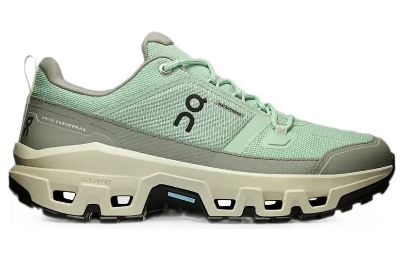 On Cloudrock Low Waterproof Damen Multifunktionsschuhe, grün, Größe 38 (3WF10142078)