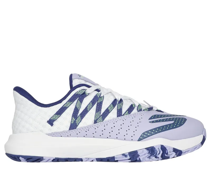 Skechers Relaxed Fit: Viper Court Rally Sneaker White/Purper