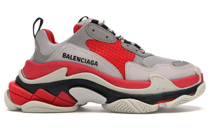Balenciaga Triple S Red Grey (W) (524039W09OH6495)