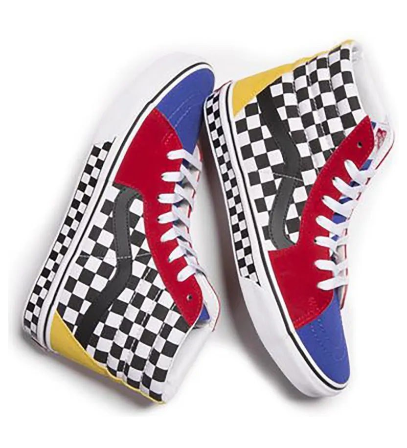 VANS Gepersonaliseerde Checkerboard Sk8-hi Zwart (VN0A3CST732)