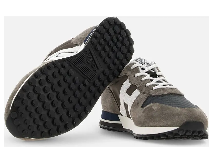 Sneakers Hogan H383 Grey Burgundy White (HXM3830AN51MLA0YFF) (4)