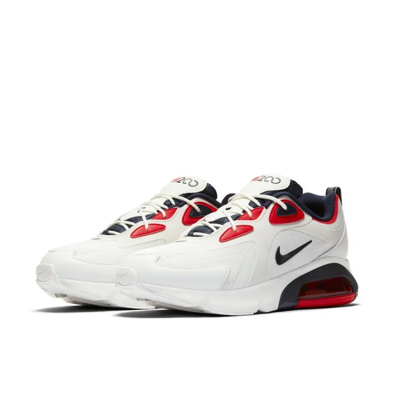 Nike Air Max 200 Summit White ‘USA Vibes’ Summit White/Obsidian/Platinum Tint (CT1262-101)