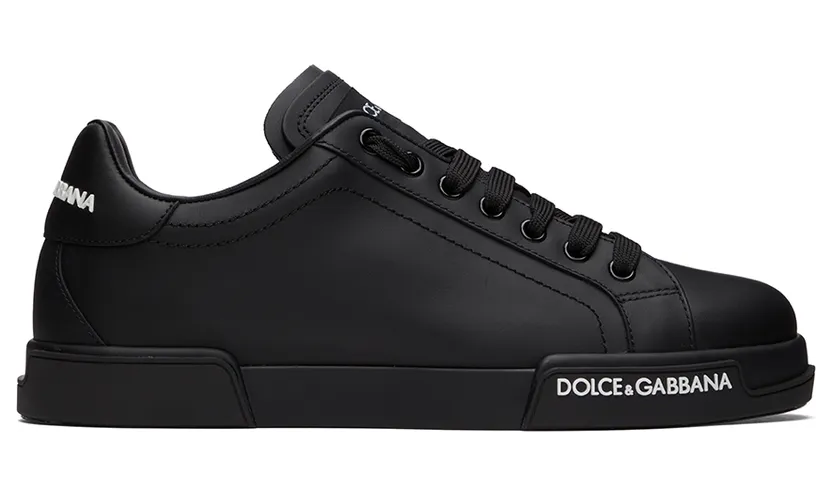 Dolce & Gabbana White Nappa Portofino Sneakers (CS1774 AA335) (6)