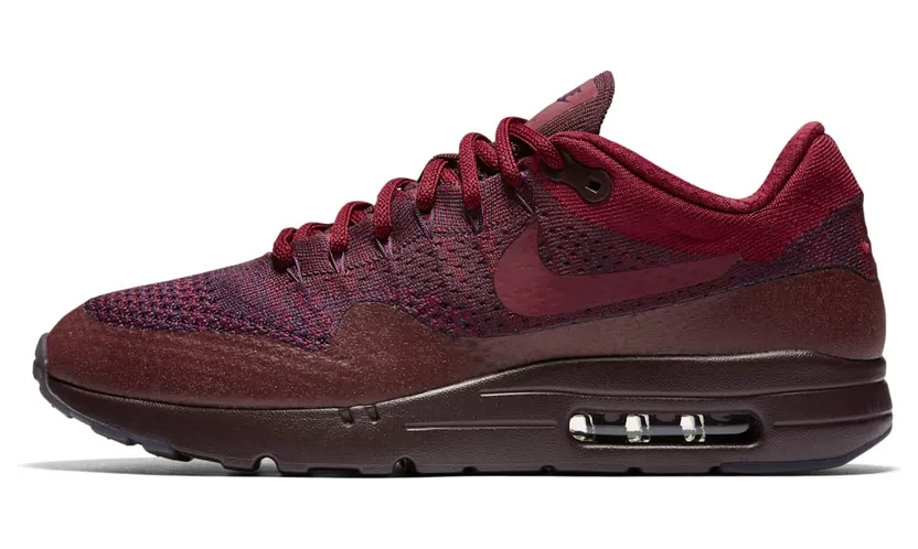 Nike Air Max 1 Ultra Flyknit “Grand Purple / Deep Burgundy / Team Red” (856958-566)