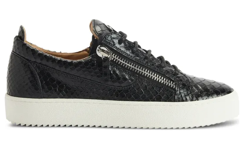 Giuseppe Zanotti Frankie Sneakers mit Reißverschluss – Schwarz (RM60007001)