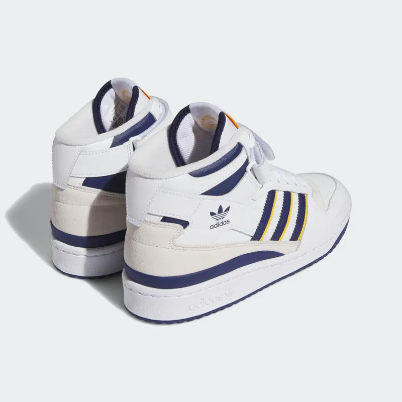 Adidas Forum Mid Cloud White / Dark Blue / Crew Yellow (IE7416)
