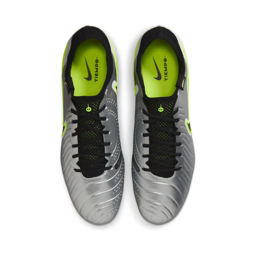 Nike Tiempo Legend 10 Elite SG-Pro AC Metallic Silver Volt Black (DV4329-001)