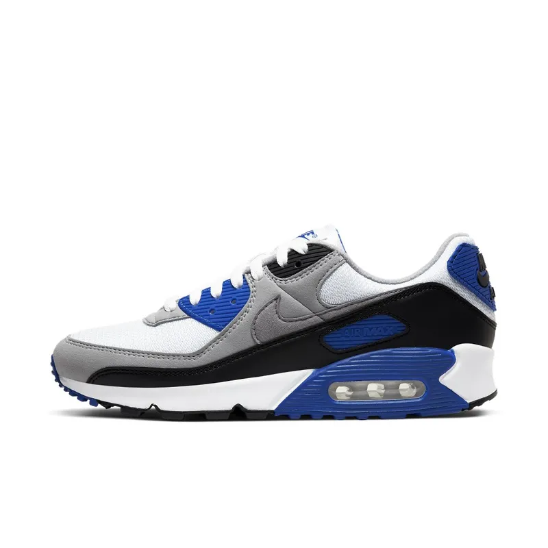 Nike Air Max 90 Recraft Royal White/Hyper Royal-Black-Particle Grey (CD0881-102)