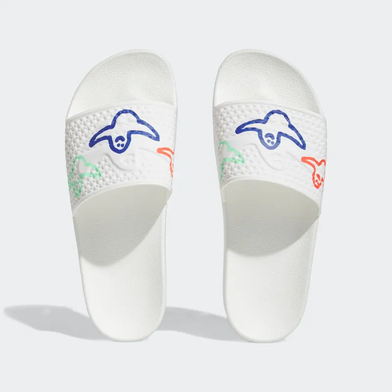 adidas Shmoofoil Slides Cloud White Bright Red Pulse Mint (HQ2034)