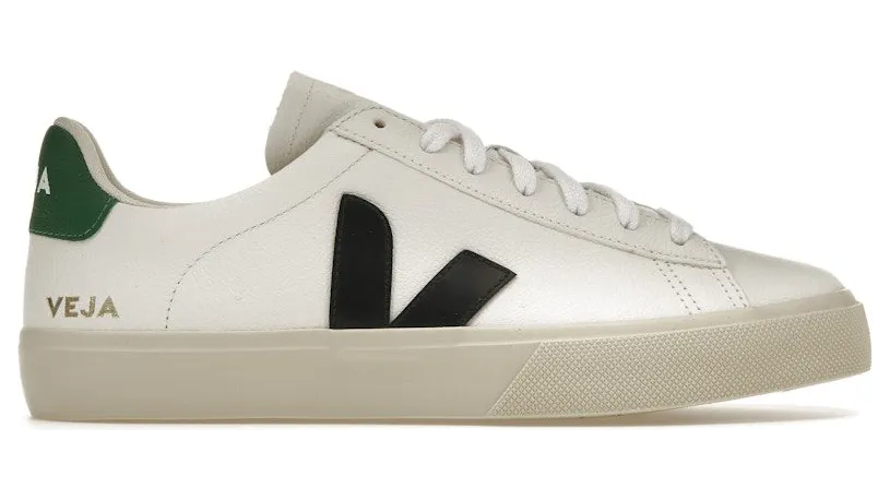 Veja Campo Chromefree Leather White Black Emeraude (CP0503155)