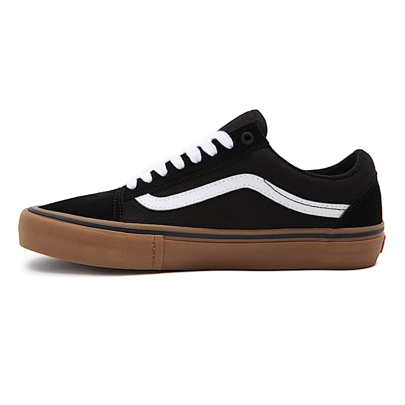 Vans Old Skool Pro Black White Gum Black/White-Medium Gum (VN000ZD4BW9)