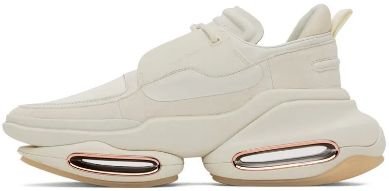 Balmain White B-Bold Low-Top (YN1VI541LSSY)