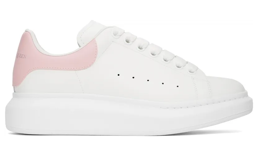 Alexander McQueen White & Pink Oversized Sneakers (553680WHGP59657)