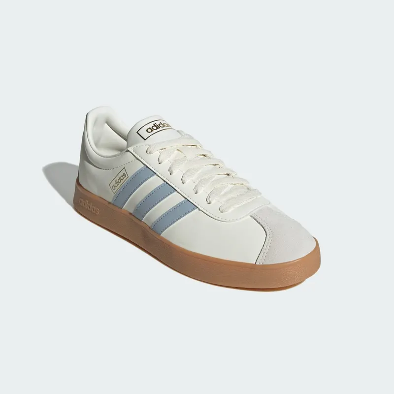 adidas VL Court Classic Off White Wonder Blue Gold Metallic (JH5063)