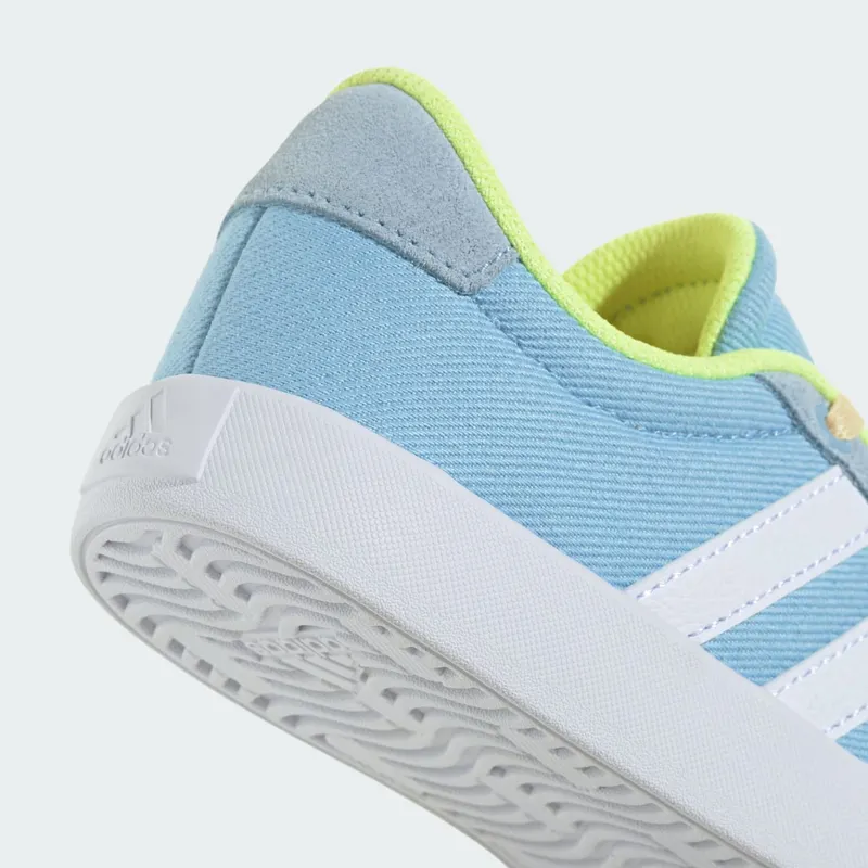 adidas VL Court 3.0 Clear Sky Cloud White Hi-Res Yellow (JS3487)