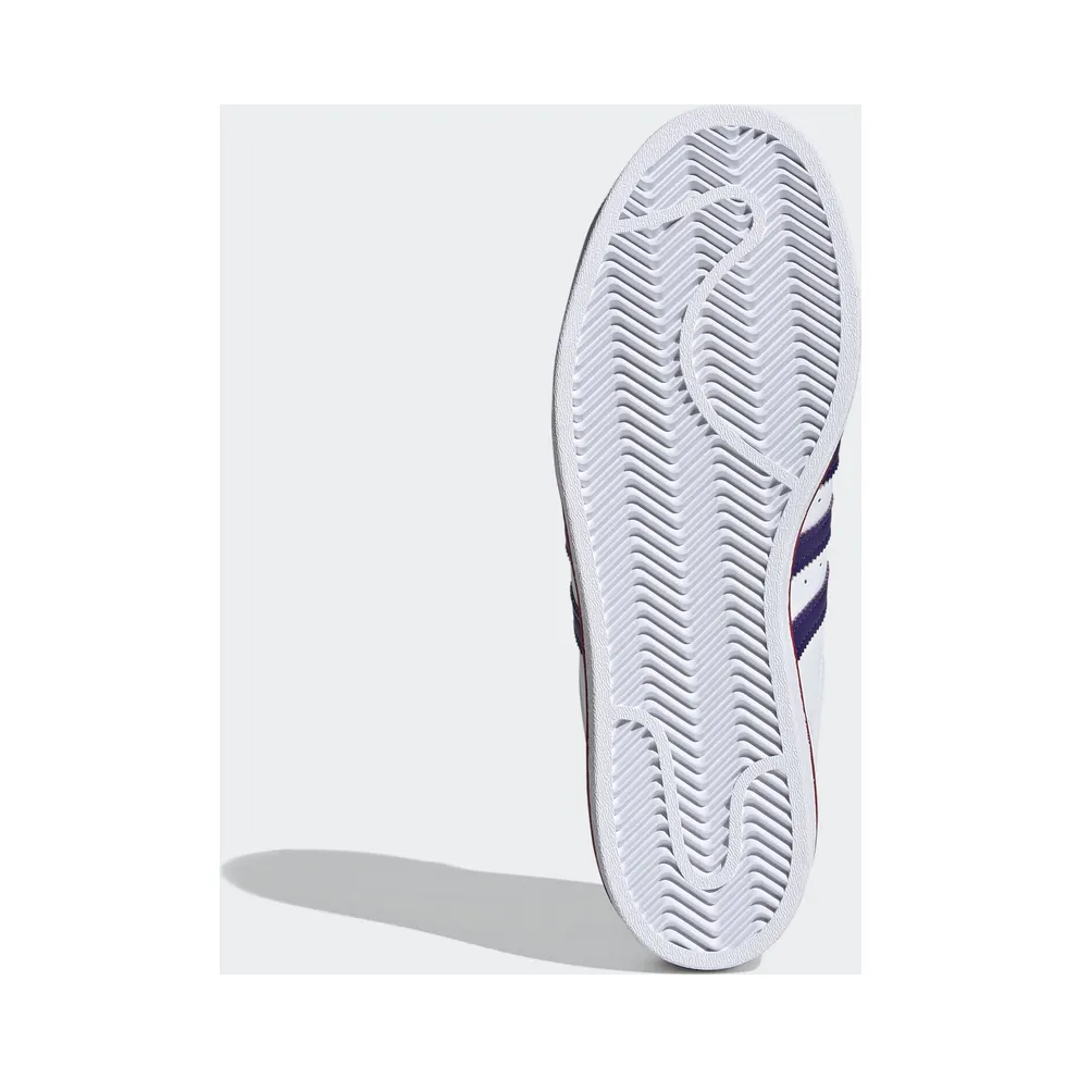 adidas Superstar White Purple Scarlet Cloud White/Purple/Scarlet (FV4189)