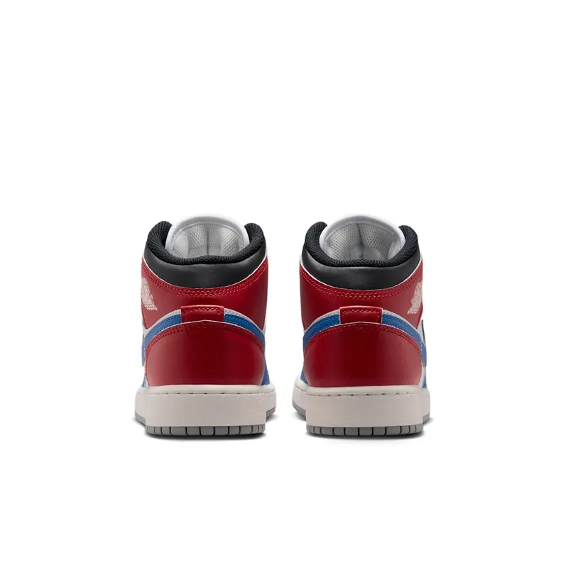Air Jordan 1 Mid GS “True Blue / Varsity Red / Black / Summit White” (DQ8423-406)