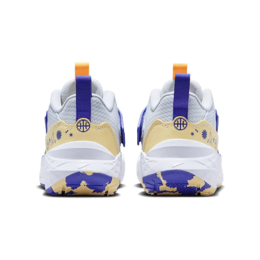 Nike Team Hustle D 12 Football Grey Lapis Laser Orange (HF6280-020)
