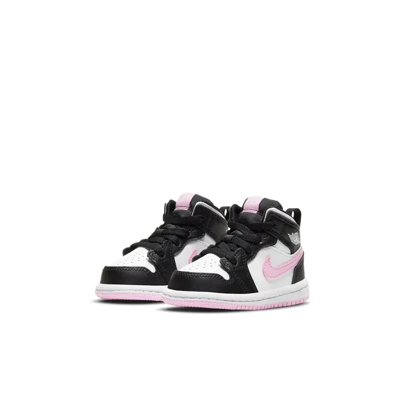 Jordan 1 Mid Black White Light Pink (644507-103)
