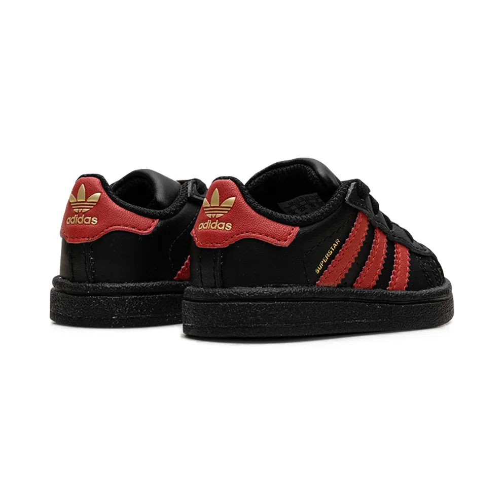 Adidas Superstar I TD “Black Scarlet Gold” (BW0750)