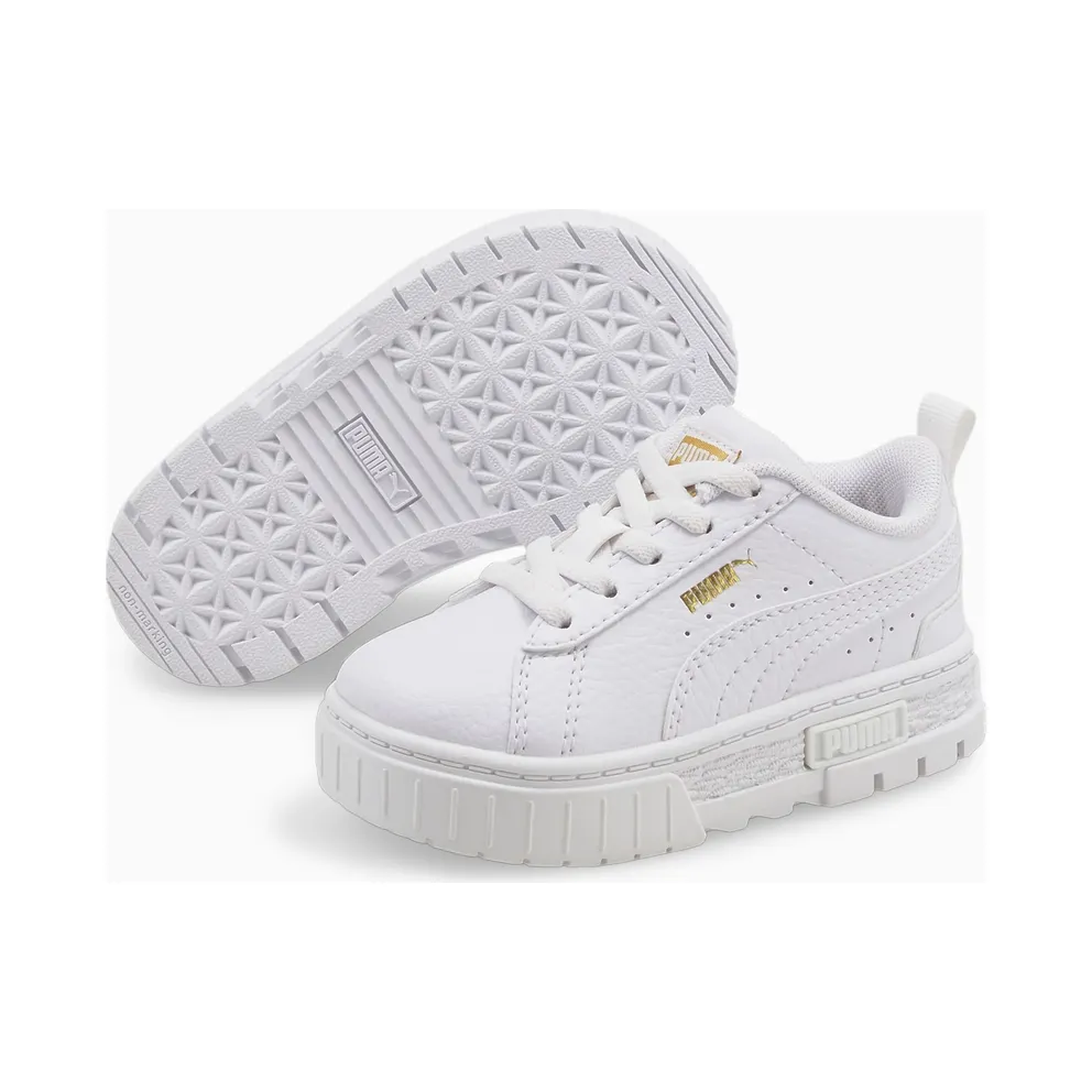 PUMA Mayze Lth Alternative Closure Babies’ White/Gold (385686-01)