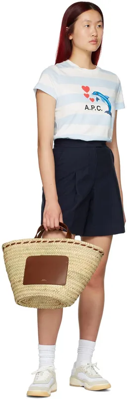 A.P.C. White & Beige Andrea Court (PSAGV-M56116)