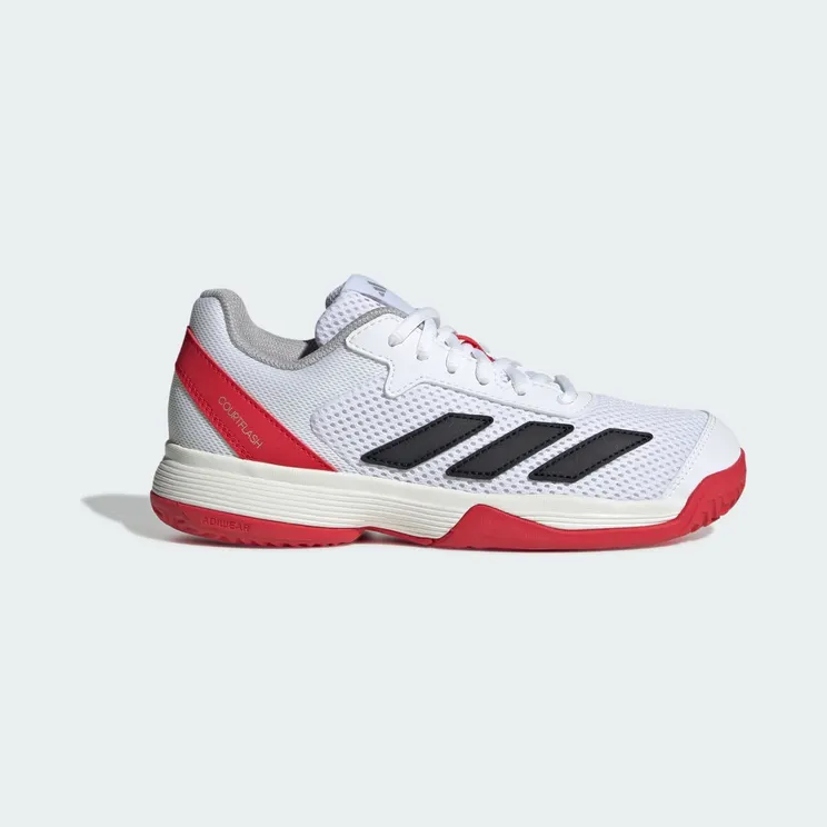 Adidas Courtflash Tennis Kids Cloud White / Core Black / Lucid Red (JI2448)