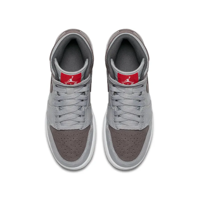 Jordan 1 Retro High Camo 3M Wolf Grey (GS) Wolf Grey/Dark Grey-White-University Red (822858-027)