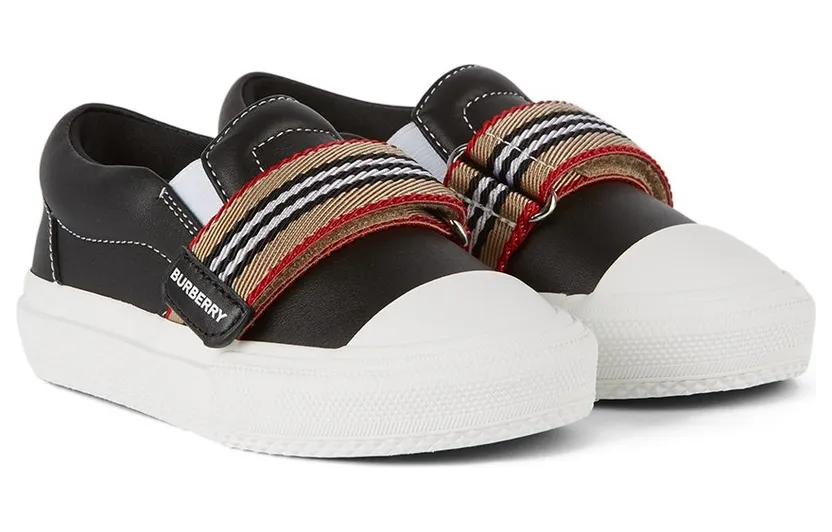 Burberry Baby Icon Stripe Ben Slip-On BLACK (8042412) (4)