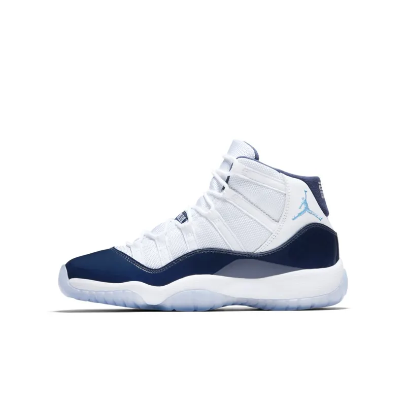 Jordan 11 Retro UNC Win Like 82 (GS) White/University Blue-Midnight Navy (378038-123)