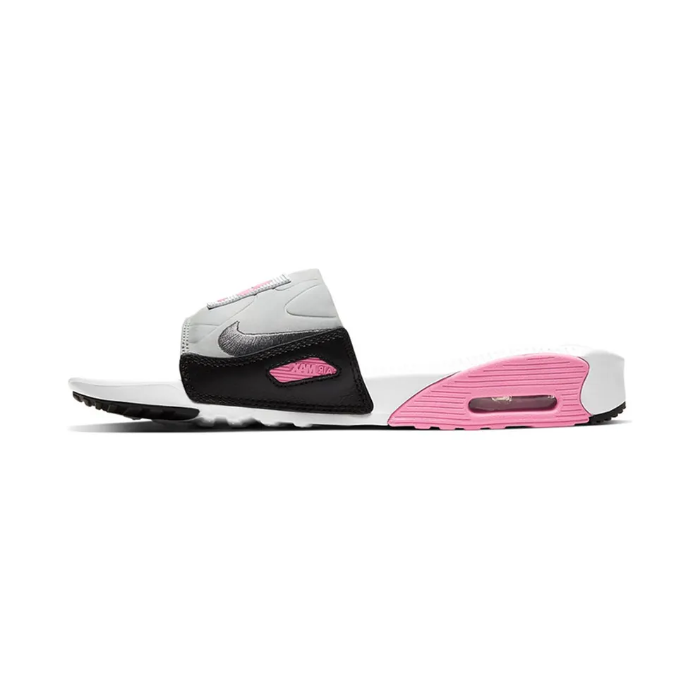 Nike Air Max 90 Slide White Rose Cool Grey (W) White/Rose-Pure Platinum-Cool Grey (CT5241-100)