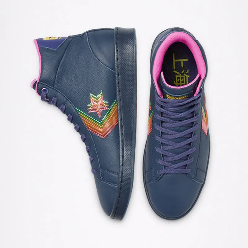 Converse Heart Of The City Pro Leather High Top Obsidian/hyper Magenta (170237C)