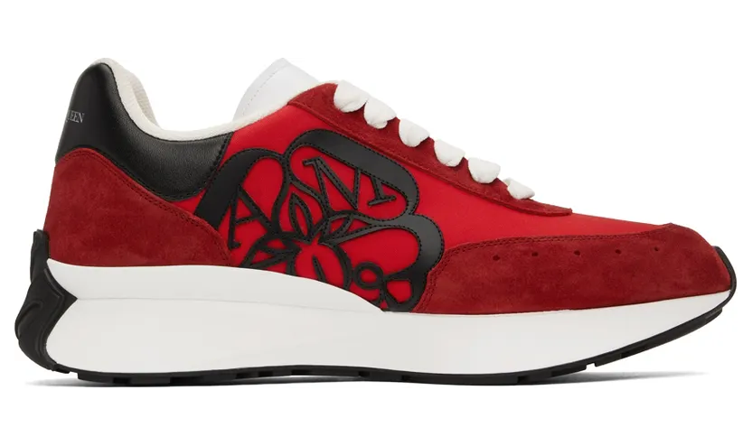 Alexander McQueen Red Sprint Sneakers (688546W4T22)