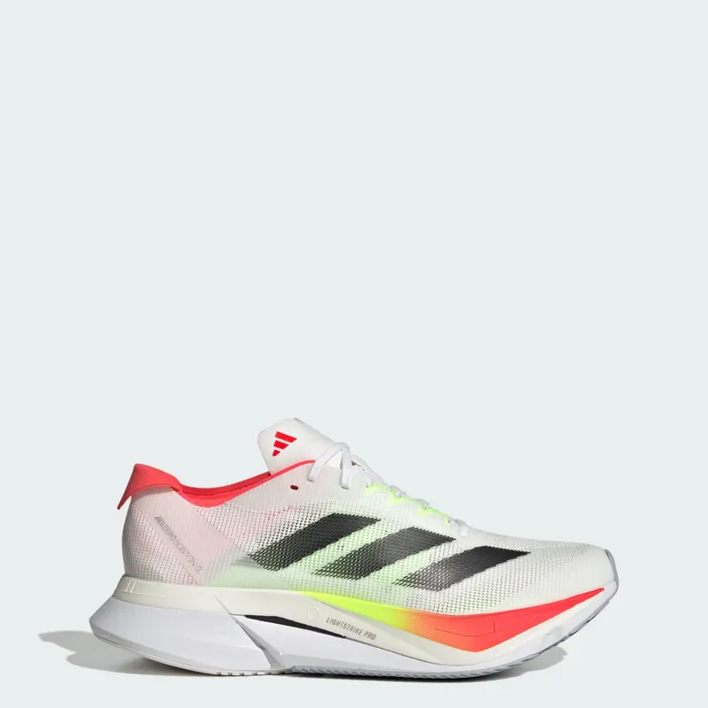 Adidas Adizero Boston 12 Cloud White / Core Black / Lucid Red (JQ2554)