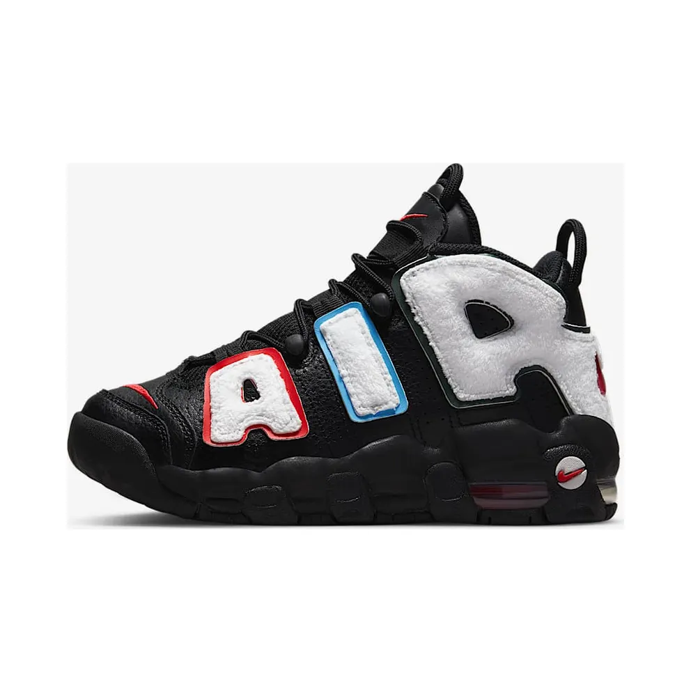 Nike Air More Uptempo “Black / White / Pro Green / University Red” (DQ7780-001)