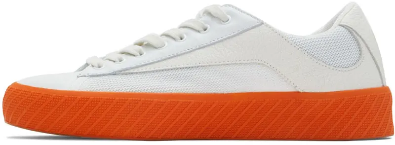 BY FAR Off-White & Orange Rodina Low-Top (22SSROATGWGRL)